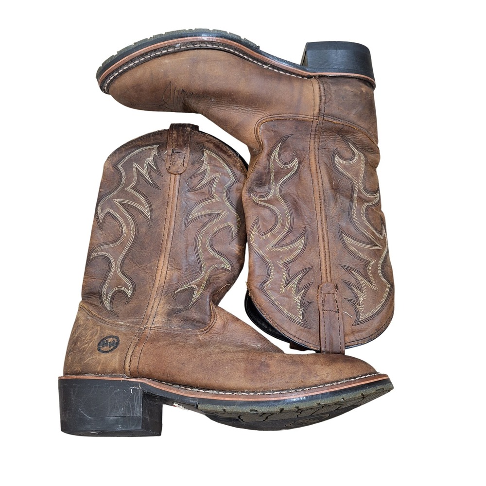 Double H Ranchwell Work Western Boot Gel Ice Comfort Padded Insole Brown 11